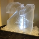 A "21" Half-size Vodka Luge from Passion for Ice