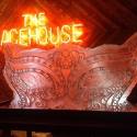 The Lacehouse Masquearde Ball Mask Vodka Luge from Passion for Ice
