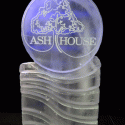 Ash House Logo Vodka Luge from Passion for Ice