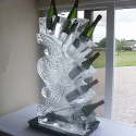 6-bottle Fan-Shaped Cooler Display from Passion for Ice