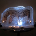 Circus Zebra Vodka Luge from Passion for Ice