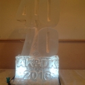 Initials AK and DK Vodka Luge from Passion for Ice