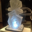 Diamonds with initials Vodka Luge from Passion for Ice