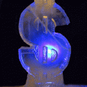 Dollar Symbol Vodka Luge (number Two) from Passion for Ice