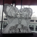 Double Elephant Ice Sculpture from Passion for Ice