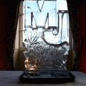 MJ- initials Vodka Luge from Passion for Ice