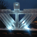 Menorah Ice Sculpture from Passion for Ice