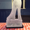 Chunky style stiletto heel Vodka Luge from Passion for Ice