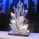 Fire and Ice Shards Vodka Luge from Passion for Ice