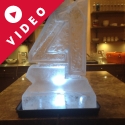 Half-size "21"-shaped Vodka Luge from Passion for Ice