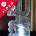 40 with name carved in the base Vodka Luge from Passion for Ice