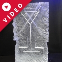 Martinin Glass relief Vodka Luge from Passion for Ice