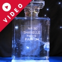 Channel Perfume Bottle Vodka Luge from Passion for Ice