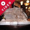 Gun slinger's Wild West revolver Vodka Luge from Passion for Ice