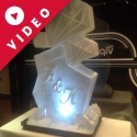 Diamonds with initials Vodka Luge from Passion for Ice