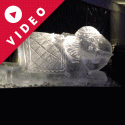 Elephant Kneeling Vodka Luge from Passion for Ice