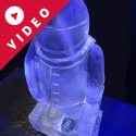 EOD Operator shaped Vodka Luge  from Passion for Ice