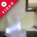 Polo Horse Head Ice Sculpture from Passion for Ice