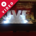 JVF Initials Vodka Luge from Passion for Ice