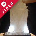 1920's Martini Glass Vodka Luge from Passion for Ice