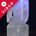 Number 40  hand-carvedVodka Luge from Passion for Ice