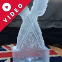 Rowing Oars Vodka Luge from Passion for Ice