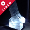 Elegant Wedding Ski Jump Vodka Luge from Passion for Ice