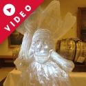 Skull and Crossbones Vodka Luge from Passion for ice