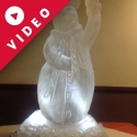Snowman waving Vodka Luge from Passion for Ice