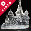 St Basil's Cathedral Double Block Ice Sculpture from Passion for Ice