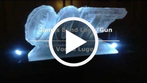 James Bond Logo gun Vodka Luge