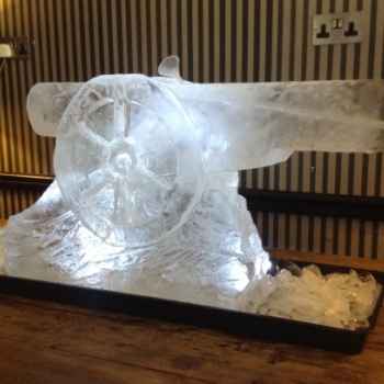 The Arsenal Canon Vodka Luge from Passion for Ice