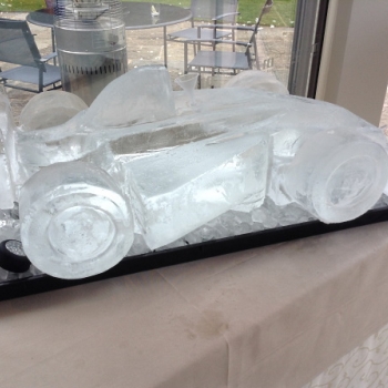 F1 racing car Vodka Luge from Passion for Ice side view