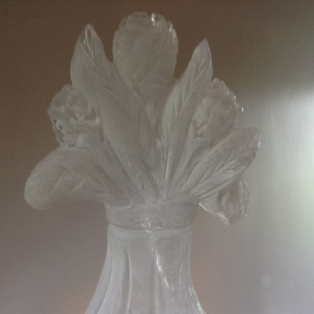 Close up of Flowers in a vase Vodka Luge from Passion for Ice