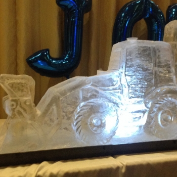 JCB Digger Vodka Luge from Passion for Ice