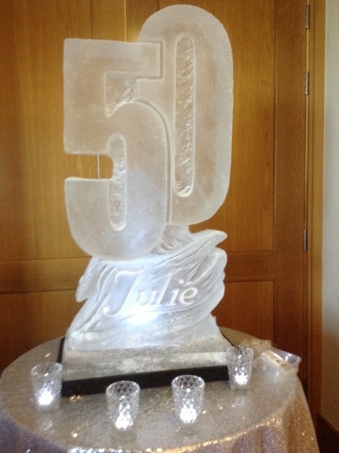 50 with name carved in the base Vodk Luge from Passion for Ice