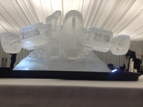 Staysure 10th Anniversary Vodka Luge from Passion for Ice