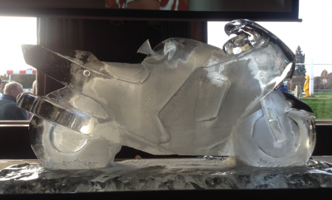 Honda Blackbird Motorbike Vodka Luge from Passion for Ice