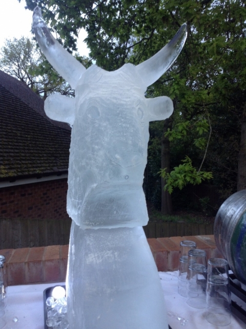 Bull's Head Vodka Luge from Passion for Ice