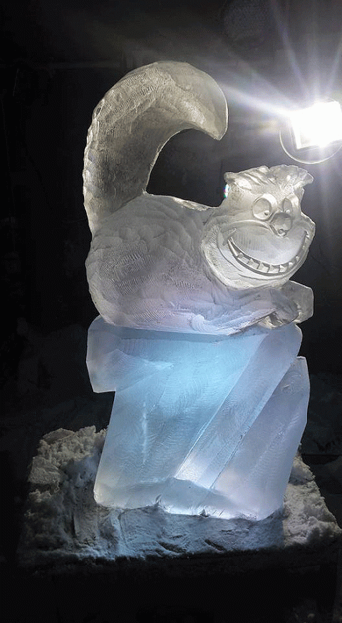 Cheshire Cat Vodka Luge from Passion for Ice