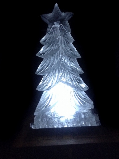 Christmas Tree Vodka Luge from Passion for Ice