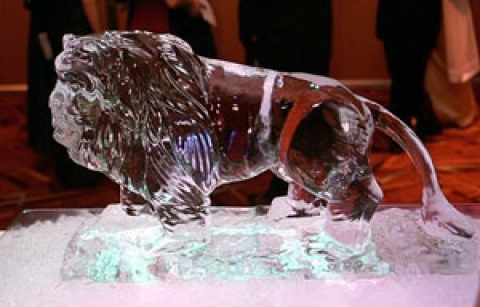 Circus Lion Vodka Luge from Passion for Ice