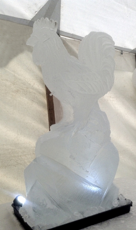 Cockerel Vodka Luge from Pasion for Ice