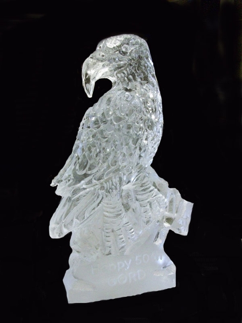 Eagle Portrait Vodka Luge from Passion for Ice  