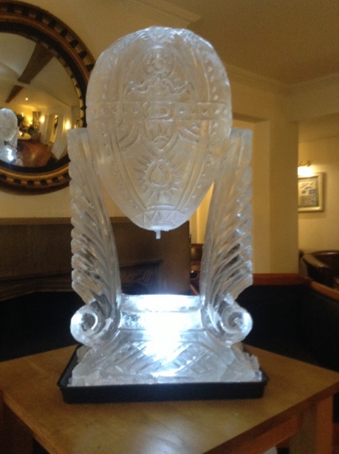 Faberge Egg Vodka Luge from Passion for Ice