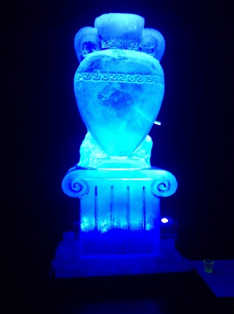 Greek Urn Vodka Luge from Passion for Ice