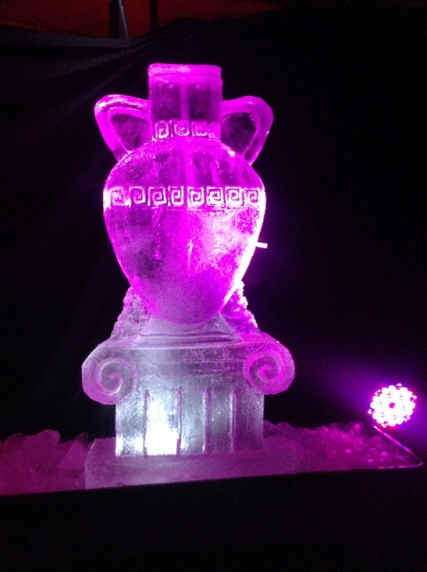 Greek Urn Vodka Luge from Passion for Ice