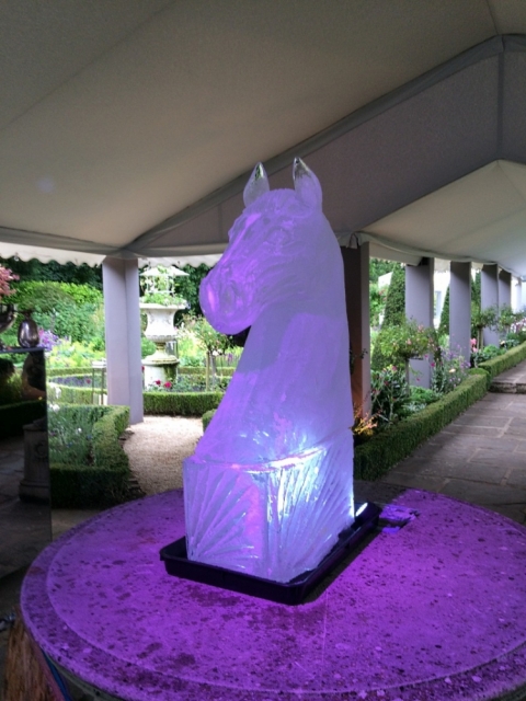 Racing Horse Head Vodka Luge from Passion for Ice