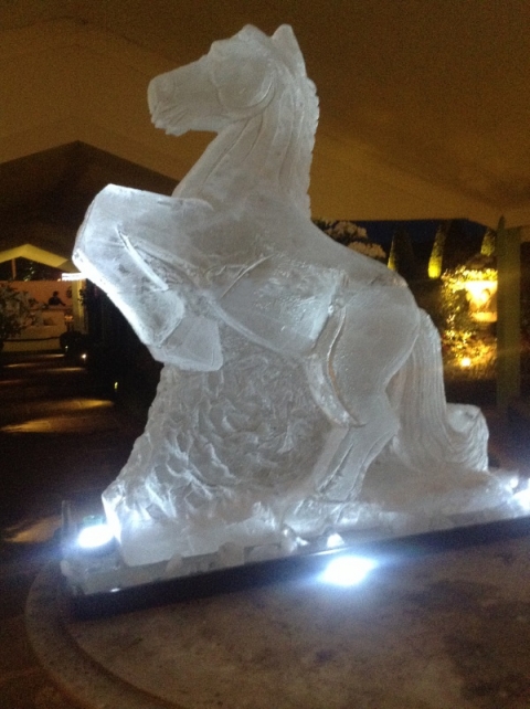 Horse rearing Vodka Luge from Passion for Ice