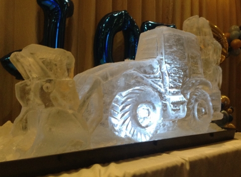 JCB 4CX Digger Vodka Luge from Passion for Ice